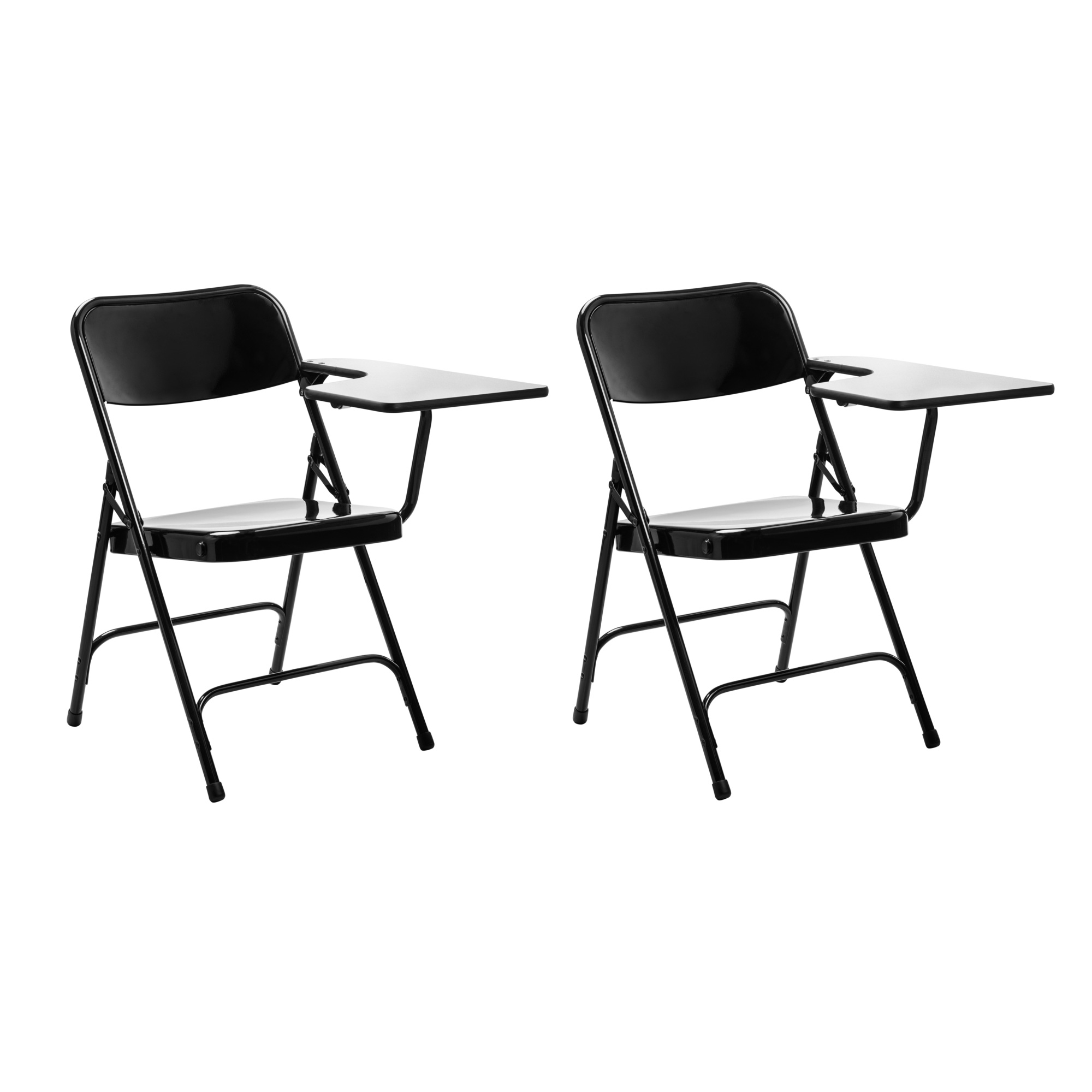 National Public Seating, 5200 Series Tablet Arm Folding Chair Left, Primary Color Black, Included (qty.) 2, Seating Type Folding Chair, Model# 5210L